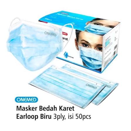 MASKER TELINGA ONEMED @50 (BIRU)