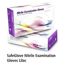 HANDSCOON NITRIL BLEND GLOVES ALL SIZE (UNGU) @100
