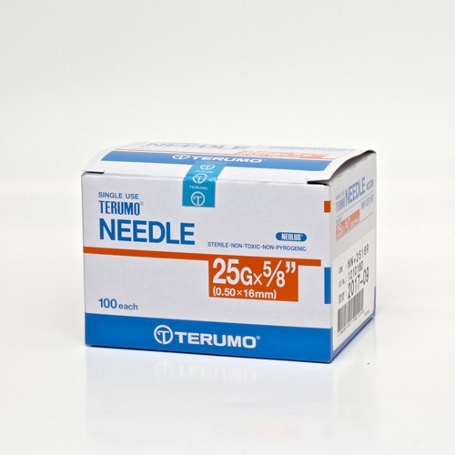 NEEDLE 25 G TERUMO @100