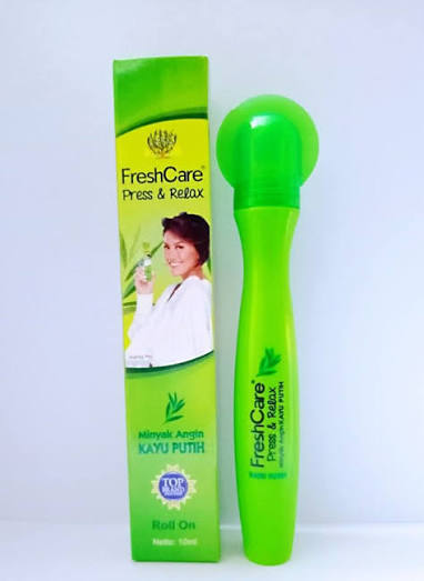 FRESHCARE PRESS & RELAX  10 ML M.KAYU PUTIH (HIJAU)