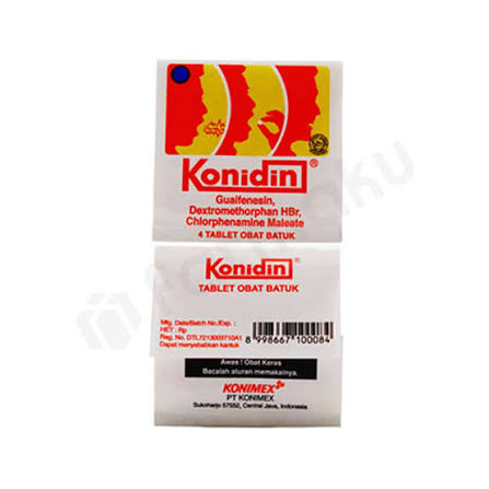 KONIDIN TAB 4'S @50