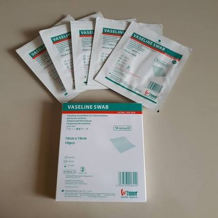 VASELINE SWAB 10 X 10