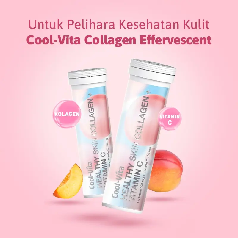 COOLVITA COLLAGEN EFFERVESCENT PEACH TUBE @10